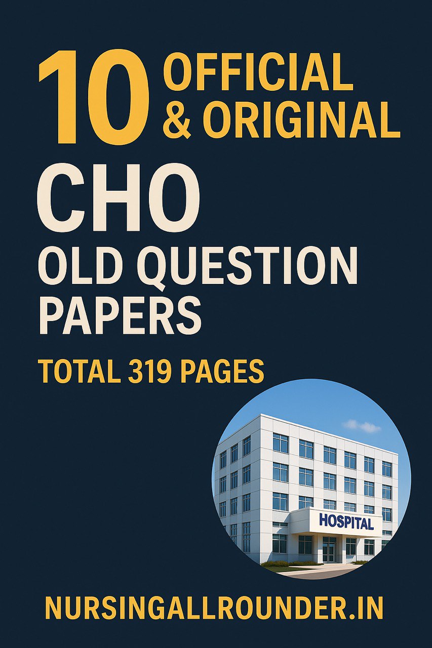 CHO Old Question Paper Set 2