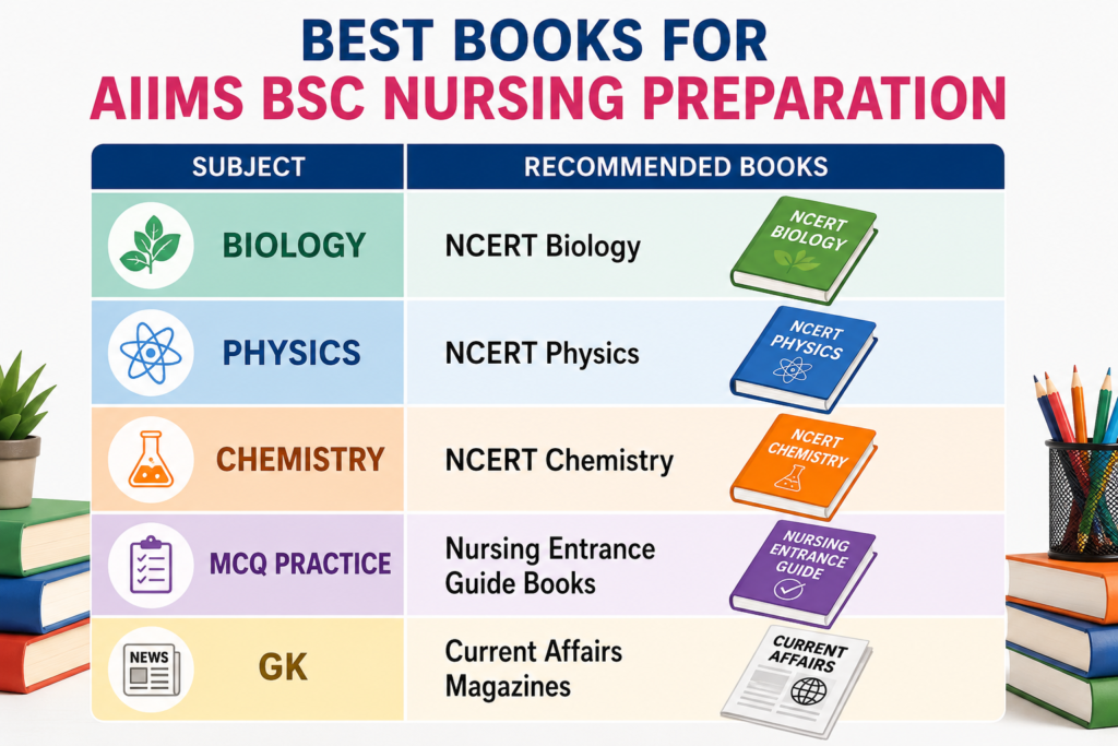 Best Books for AIIMS BSc Nursing Preparation